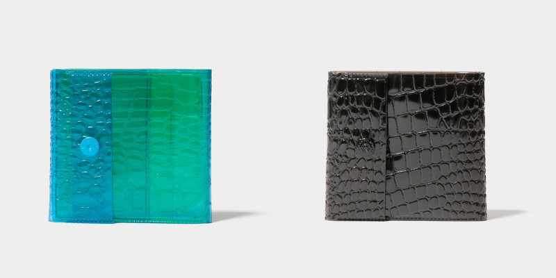 nothing to hide vinyl wallet グリーン、ブラック