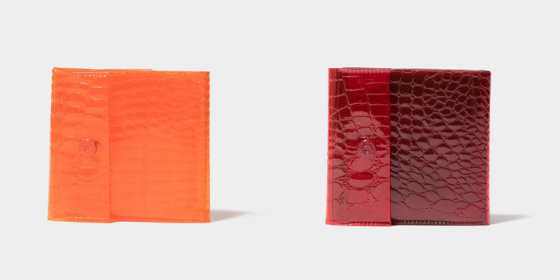 nothing to hide vinyl wallet オレンジ、レッド