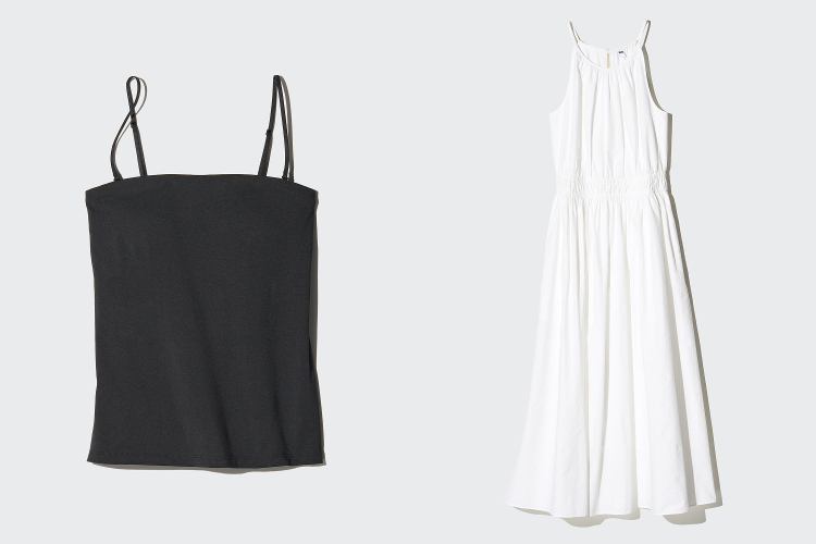 ▲エアリズムコットンブラチューブトップ¥2,290
ホルターネックワンピース¥3,990