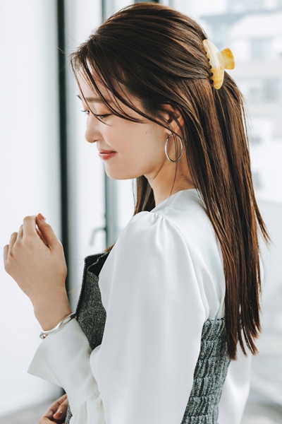 志村美咲さん クリップヘアアレンジ