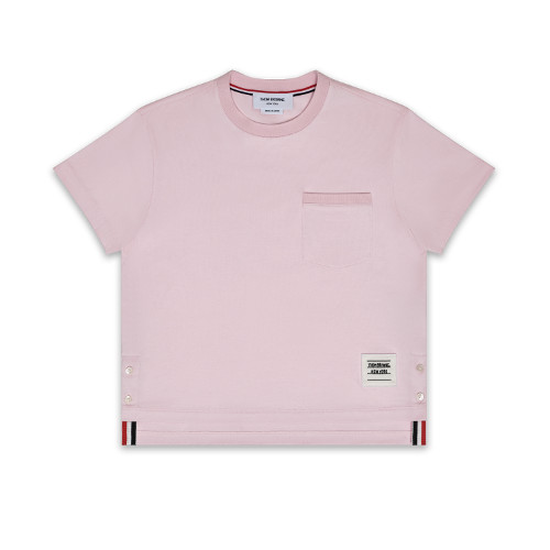 ポケット付き サイドスリット半袖 Tシャツ