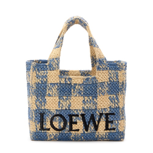 LOEWE FONT TOTE S GINGHAM