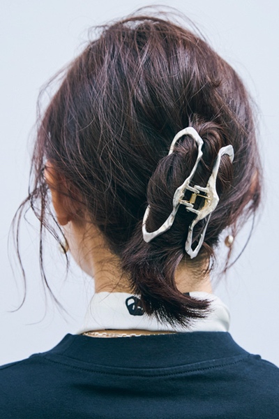 ねじりヘアアレンジ