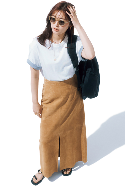 白Tシャツコーデ