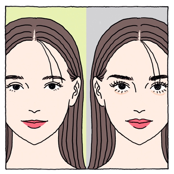 メイクのイラスト