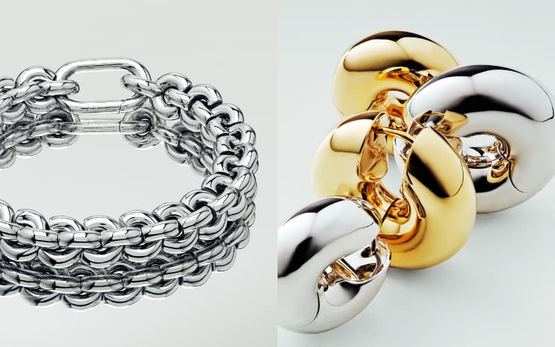 Sphere Bracelet、Sphere Hoops