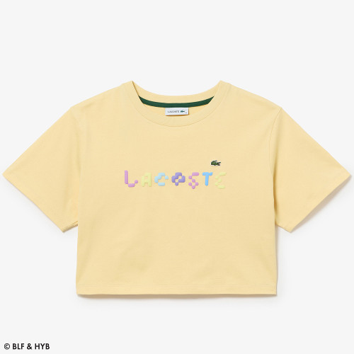 発泡プリントクロップドTシャツ