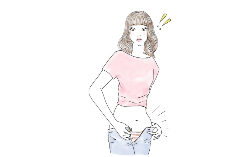 皮下脂肪がついた女性