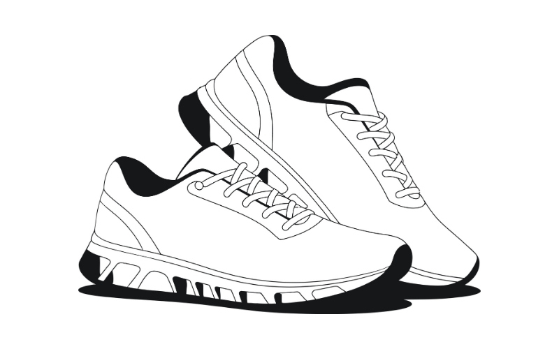 ウォーキングシューズ イラスト