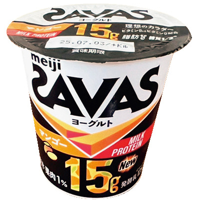 〝ザバス〟のマンゴー味ヨーグルト