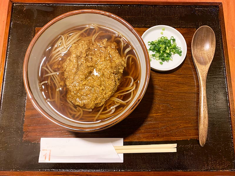 蕎麦カネイのカレー蕎麦
