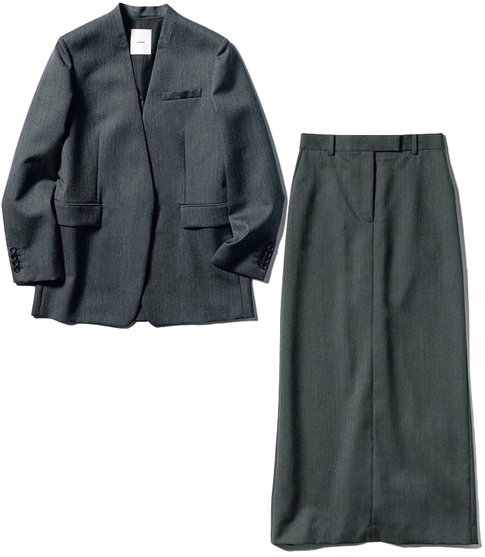 エブールのジャケット+スカート