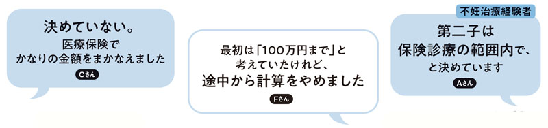 不妊治療経験者の声