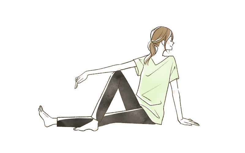 エクササイズをする女性