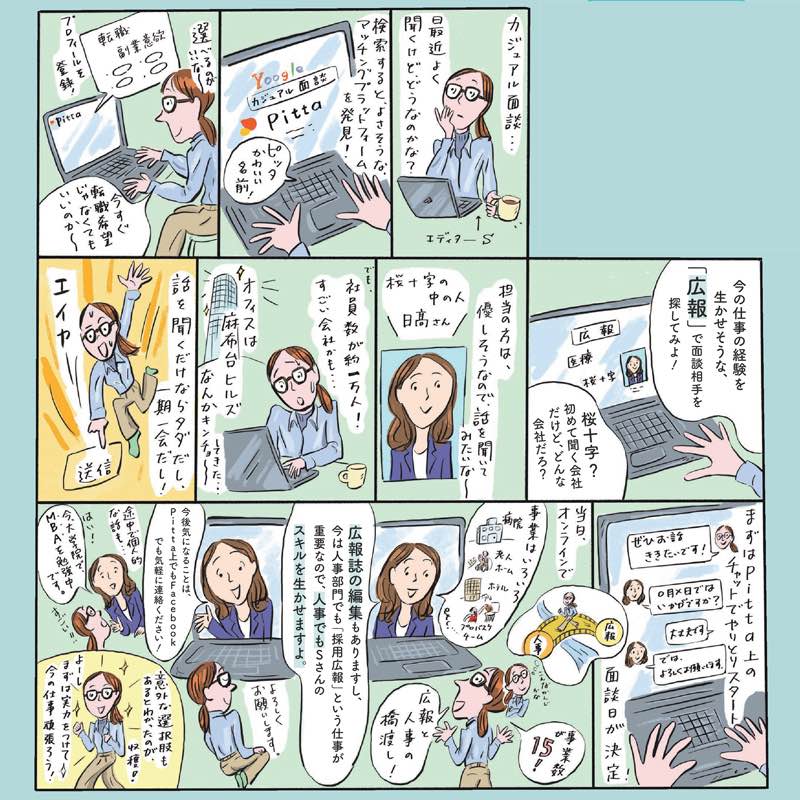 カジュアル面談レポート漫画