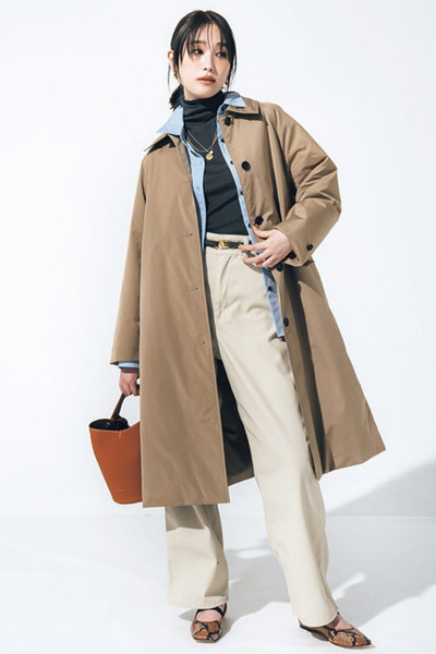 【10/30のコーデ】深まる秋は、ステンカラーコートっぽい“次世代ダウン”に頼りたい♡