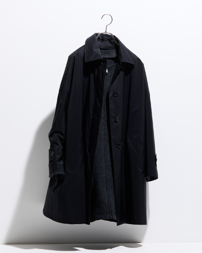 マッキントッシュ ロンドン
ウールジャージーインナー付き3WAYステンカラーコート「ロズリー」