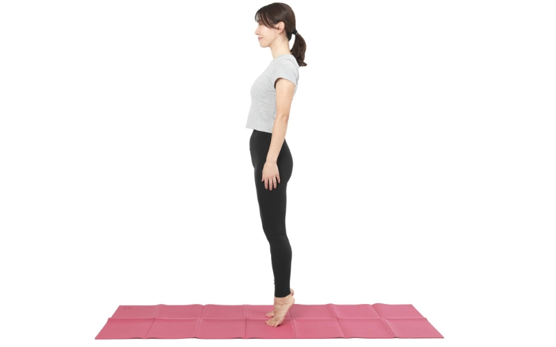 ふくらはぎ筋トレ：カーフレイズ（立位）②