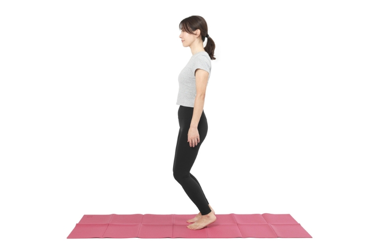 ふくらはぎ筋トレ：カーフレイズ（立位）NG②