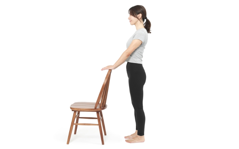 ふくらはぎ筋トレ：カーフレイズ（立位＆椅子）①