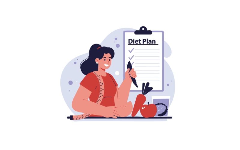 ダイエット計画を立てる女性