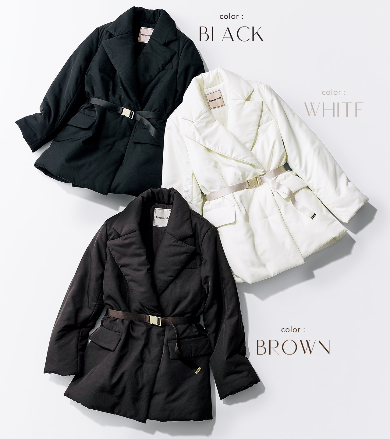 アプワイザーリッシェ ステンカラージャコット 泉里香さんコラボ サイズ1 Oggi専属モデル・泉 里香と〝アプワイザー・リッシェ〟のコラボ