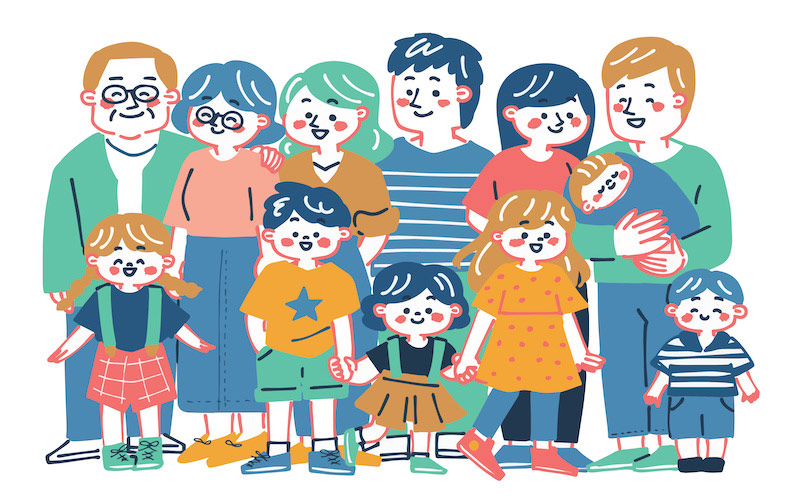 家族のイラスト