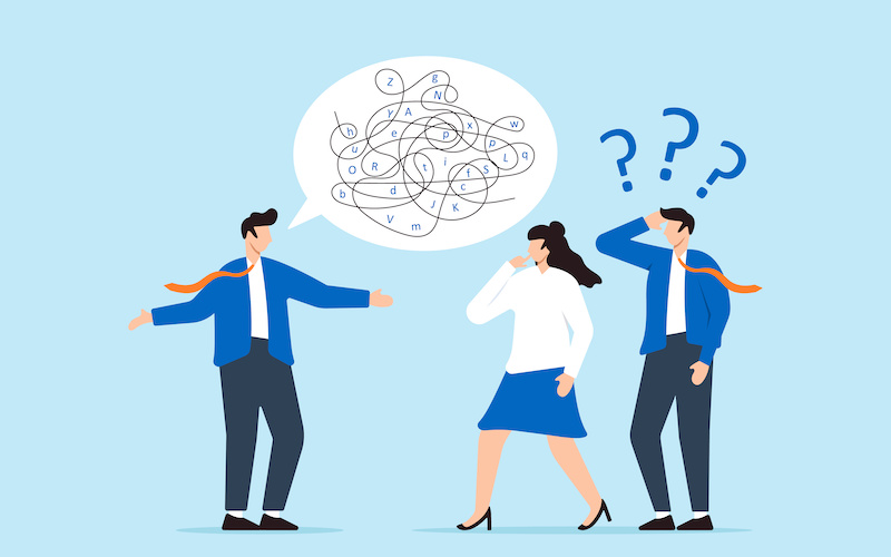 コミュニケーションエラーのイメージイラスト