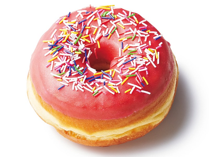 【ランディーズドーナツ 渋谷代官山店】ピンクレイズド スプリンクルズ ¥440