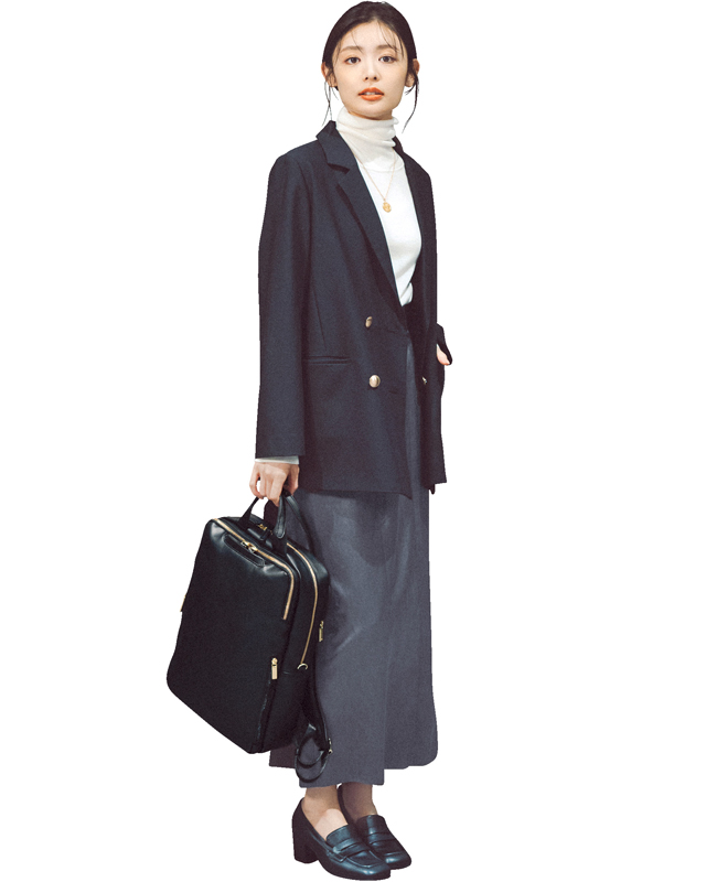 古畑星夏 通勤リュックコーデ