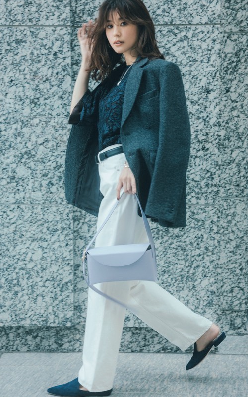 厚手ジャケットコーデ