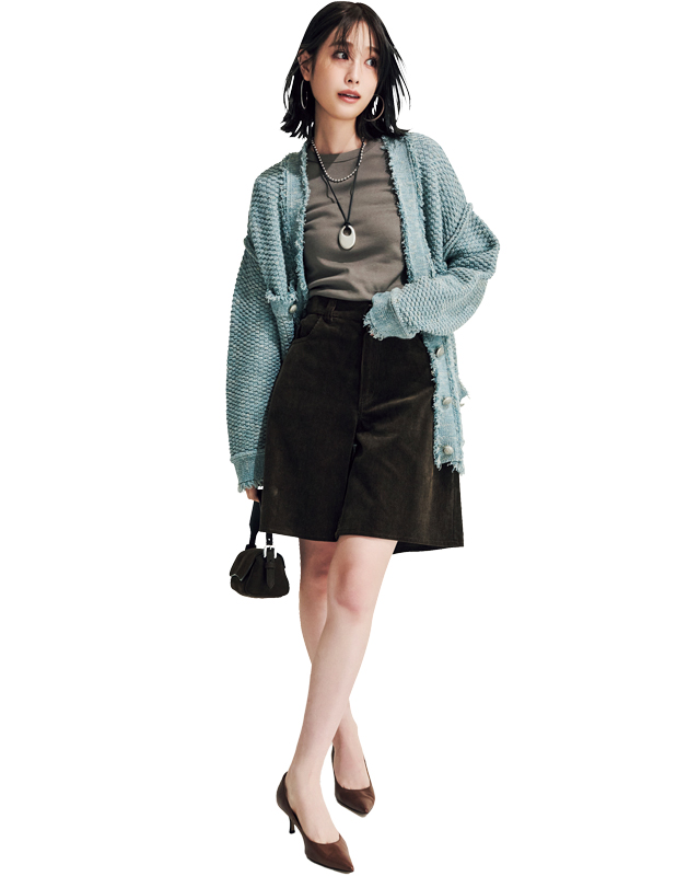 ブラウンアイテムコーデ