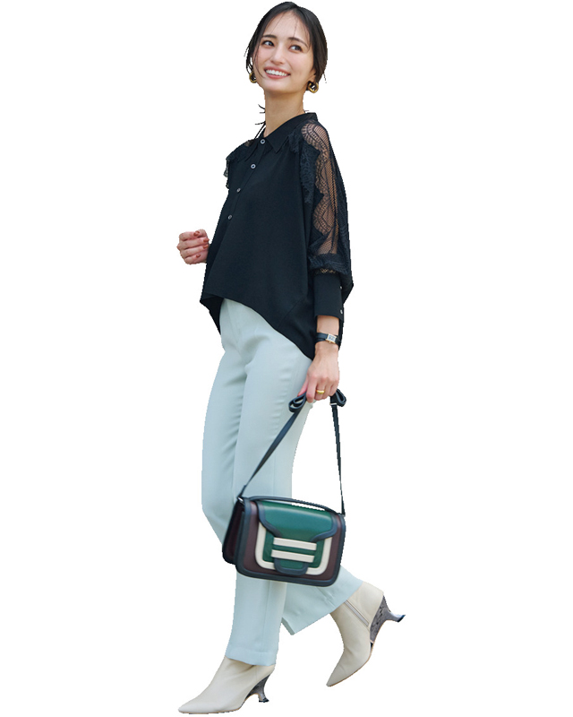 レースアイテムのコーデ