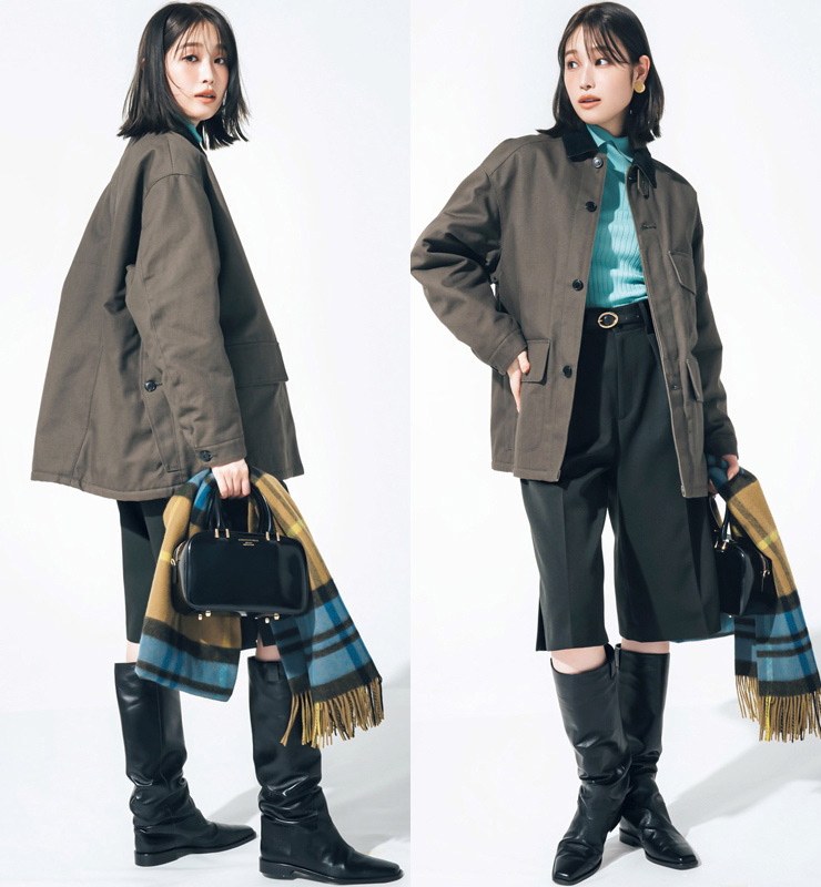 襟付きブルゾンコーデ