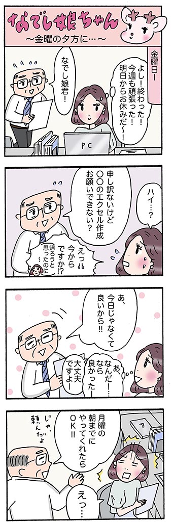 OLあるある漫画「金曜の夕方に…」