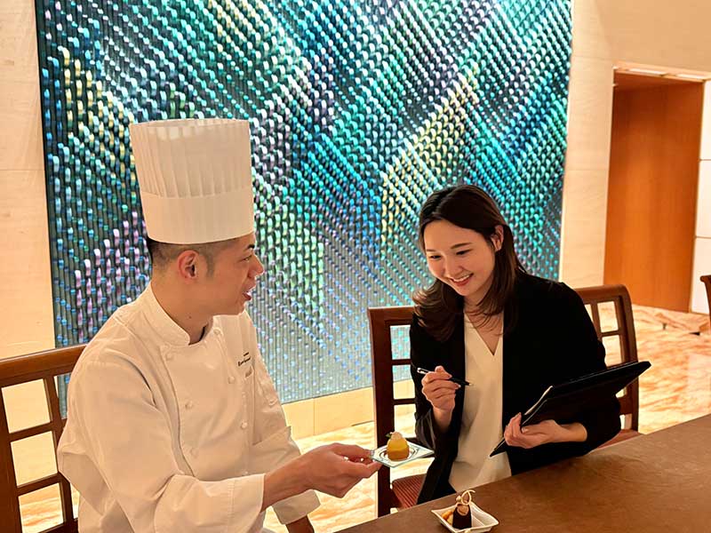 シェフと打ち合わせ