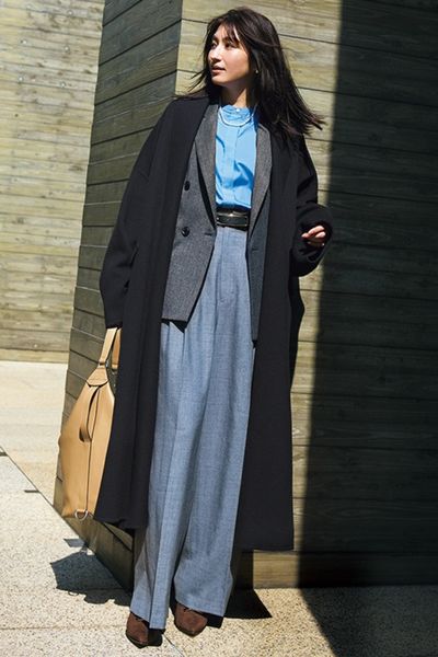 【11/25のコーデ】オーバーサイズのアウターをパンツでとことんハンサムに！
