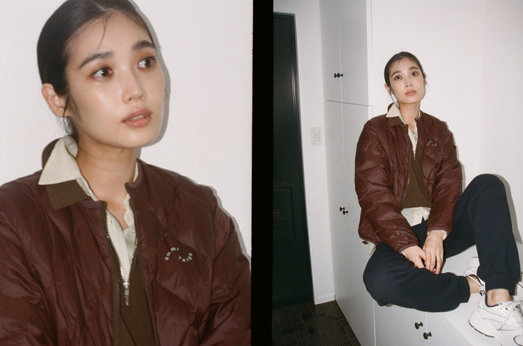 リバーシブルダウン着用画像