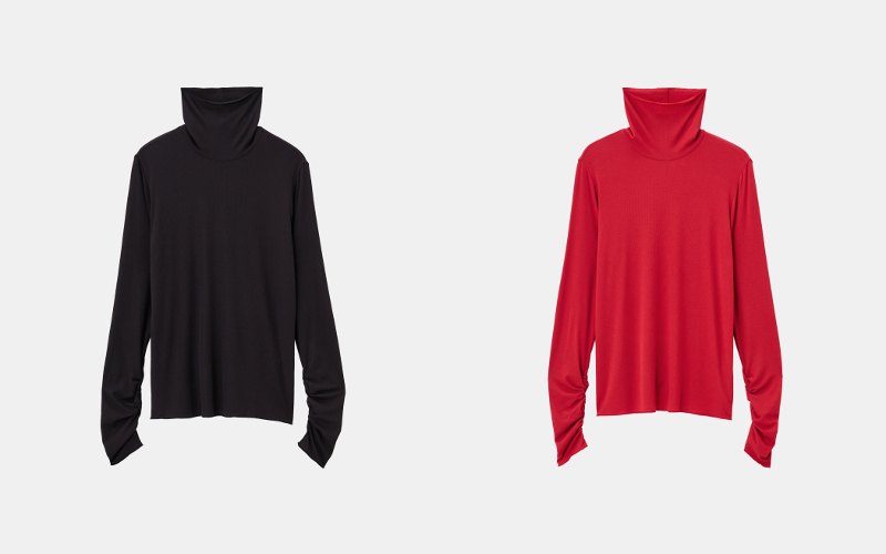 ウォームリザーブカシミヤブレンドタートルネックT