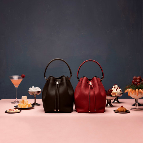 アンジェリカ バケットバッグ シュリンクレザー