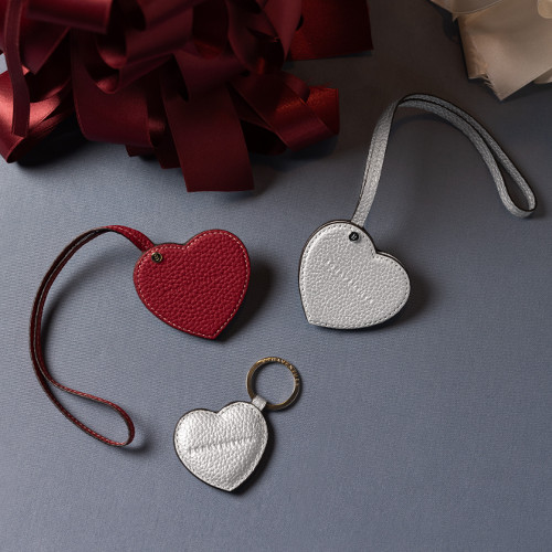 ハート コンパクトミラー シュリンクレザー 
ハート キーホルダー シュリンクレザー