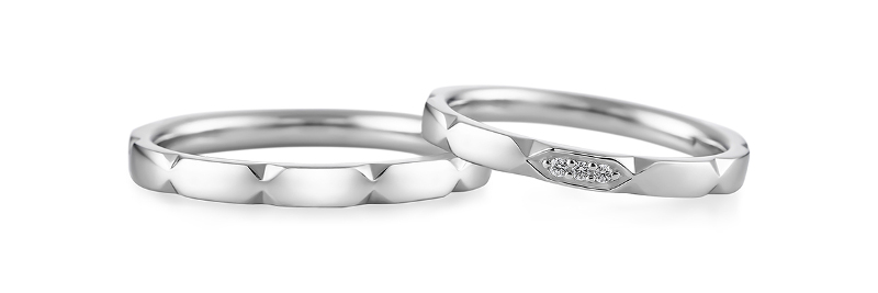 PT950 Ring¥123,200、PT950 Ring / Diamond¥123,200