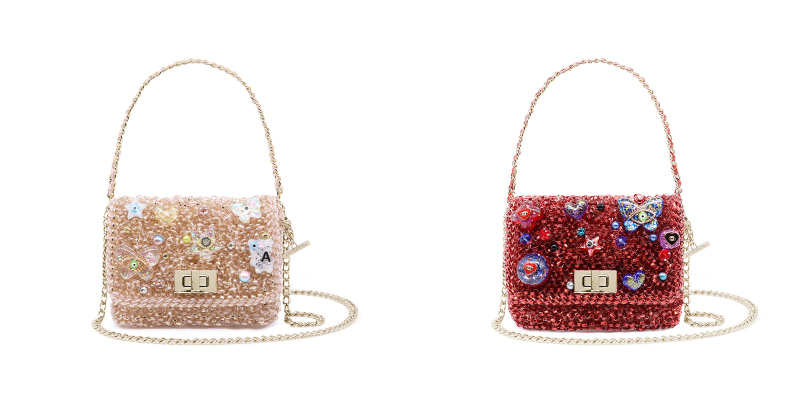 マイクロバッグ
パウダリーピンクゴールド、レッド