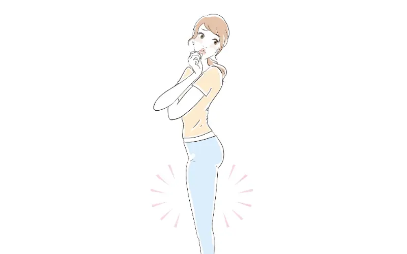 前ももの張りを気にする女性