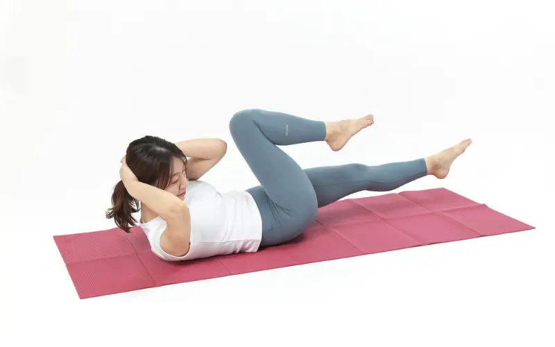 仰向けでお腹の筋トレ③