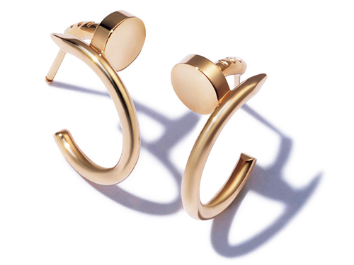 カルティエ イヤリング［ジュスト アン クル／PG］