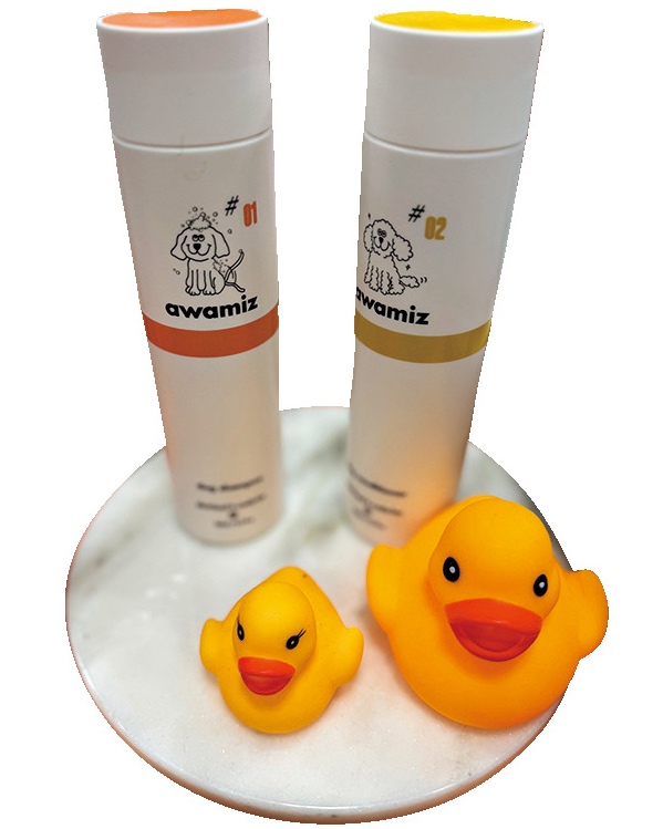 グッドデザイン賞を受賞した犬用シャンプー&コンディショナー