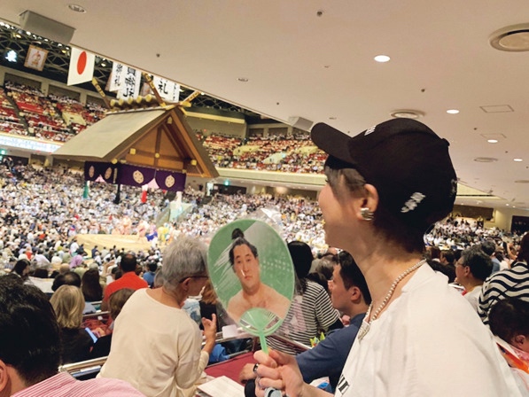 国技館で相撲観戦