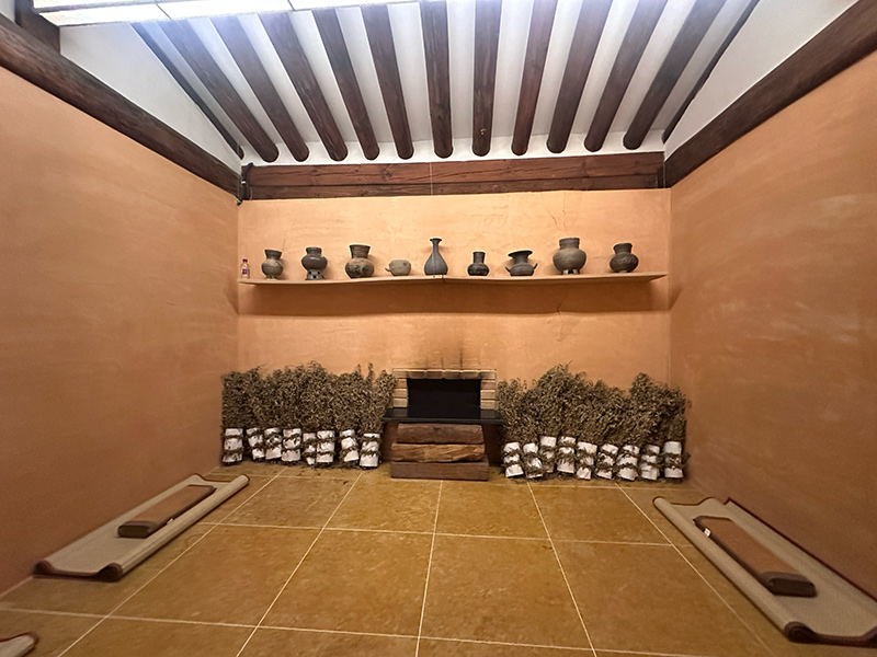 サウナ内部の写真