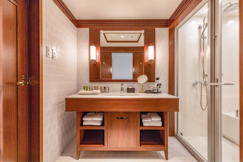 プレミア海峡デラックスツインの洗面台の写真